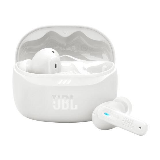 JBL Tune Beam 2 - White - True Wireless Noise Cancelling Earbuds - Hero JBL Tune Beam 2 - White - True Wireless Noise Cancelling Earbuds - Hero